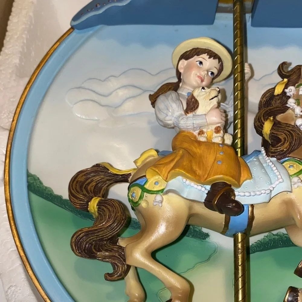 The Bradford Exchange Carousel Wall Art - Blue, Gold, Brown BX40